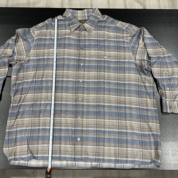 Ermenegildo Zegna Men’s Plaid Collared Button Up Long Sleeve Shirt - 3XB - Picture 3 of 9